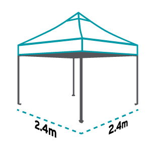 Altegra 2.4m x 2.4m gazebo and marquees icon