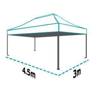 3mx4.5m Altegra Marquee size icon - Marquee Builder