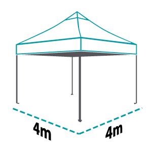 4mx4m Altegra Marquee size icon - Marquee Builder