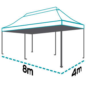 4mx8m Altegra Marquee size icon - Marquee Builder