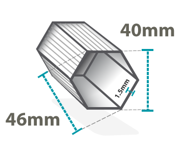 The Altegra Pro Lite 40mm - 46mm tube diameter with 1.5mm thick aluminium walls provides exceptional marquee, gazebo, and annexe strength without the weight penalty.