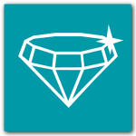 Altegra Quality icon - sparkly diamond