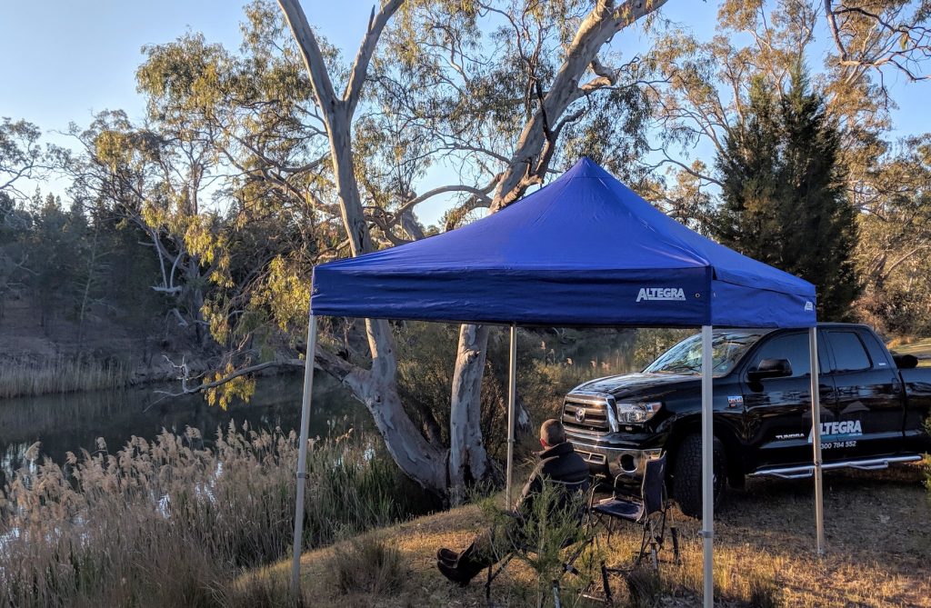 Altegra Heavy Duty gazebo 3x3, in the great outdoors! Australian gazebo manufacturer.