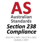 Australian Standards Section 238 compliant product icon - Altegra Heavy Duty marquees and Pro Lite gazebos are structurally engineered for event marquee safety.