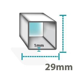 Altegra Premium Steel gazebo frame icon - 29mm square, 1mm sidewall