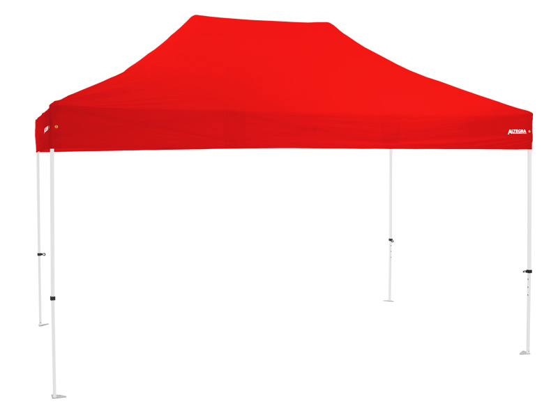 Altegra Premium Steel 3x4.5m pop up gazebo with premium UPF50+ canopy - affordable quality 3x4.5m gazebos - red