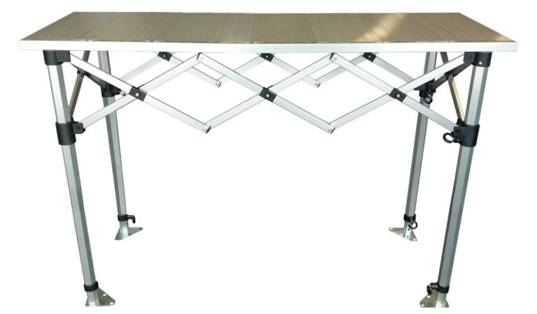 1.5m Aluminium Folding Table by Altegra - a high-strength folding table that packs into 2 small carry bags. Including all the advantages of a full aluminium frame and surface - easy to clean, heat proof surface, long-lasting, and strong.