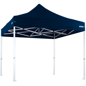 Altegra Heavy Duty 3x3m gazebo in navy blue - the strongest aluminium gazebo in our range and an iconic Australian 3x3m gazebo. Compare 3x3m gazebos to the Altegra Heavy Duty