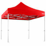 Altegra Heavy Duty 3x3m gazebo with red UPF50+ canopy