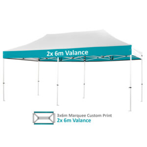 Altegra Pro Lite 3x6m Marquee Custom Printed canopy image - 2x6m valance custom printing