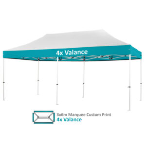 Altegra Pro Lite 3x6m Marquee Custom Printed canopy image - 4x valance custom printing