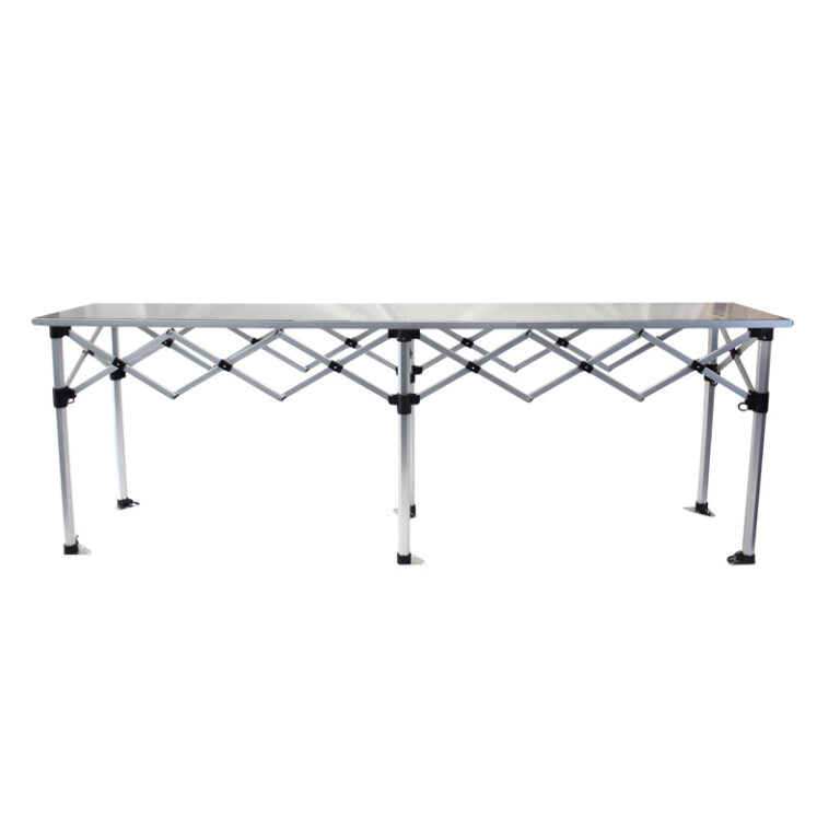 Altegra Aluminium 3m Folding Table - the packable, hugely robust and extremely versatile folding table by Altegra in our 3m foldable table size. Heatproof, easy to clean, packs smaller than the rest, and looks great.