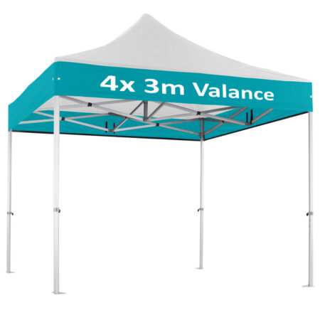 Altegra Custom Printed Heavy Duty 3x3m Gazebo image - 4x 3m valance custom print option