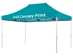 Altegra custom heavy duty 3x4.5m gazebo image - full 3x4.5m canopy print