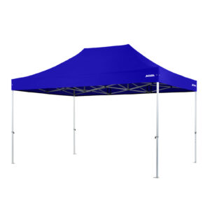 Altegra Heavy Duty 3x4.5m gazebo with royal blue UPF50+ canopy - the dependable portable shade shelter for all Australian conditions.