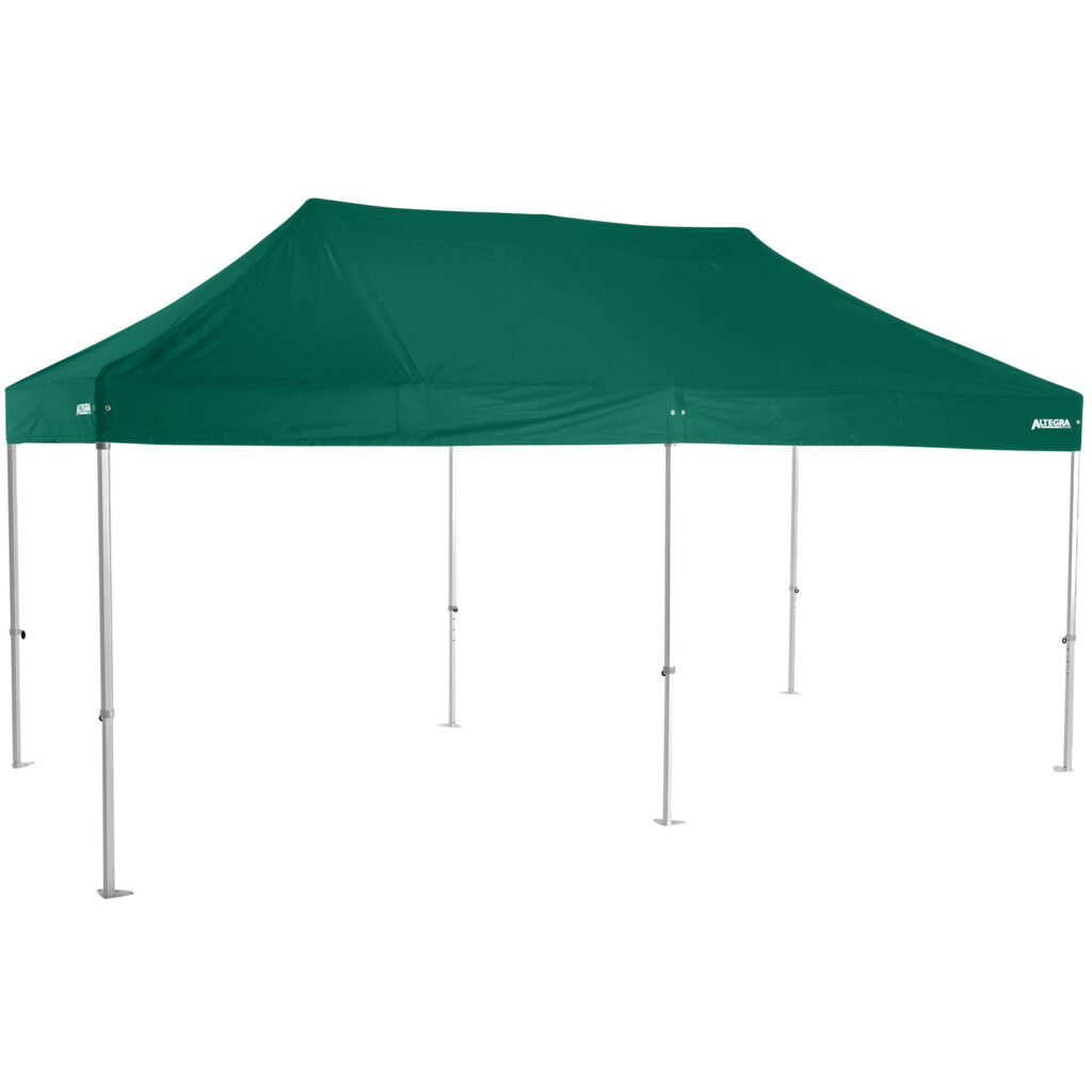 Altegra Heavy Duty 3x6m folding marquee with green UPF50+ canopy - Australia's premium folding aluminium event marquees constructed to deliver dependability and comprehensive protection.