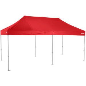 Altegra Heavy Duty 3x6m folding marquee with red UPF50+ canopy - Australia's premium folding aluminium event marquees constructed to deliver dependability and comprehensive protection.