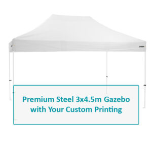 Altegra Premium Steel 3x4.5m affordable custom printed gazebo