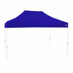 Altegra Premium Steel 3x4.5m gazebo with royal blue UPF50+ canopy - Australia's affordable premium 3x4.5m gazebo with 3-year warranty.