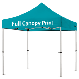 Altegra Pro Lite 2.4x2.4m custom printed easy up image - displaying the full canopy print option