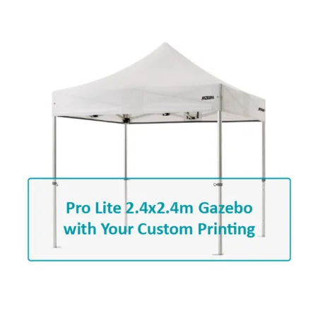 Altegra Pro Lite 2.4x2.4m custom printed aluminium gazebo