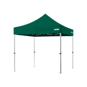 Altegra 3x3m lightweight aluminium gazebo with green UPF50+ canopy image - Our Pro Lite 40mm hexagonal aluminium frame is the advanced lightweight Australian gazebo.