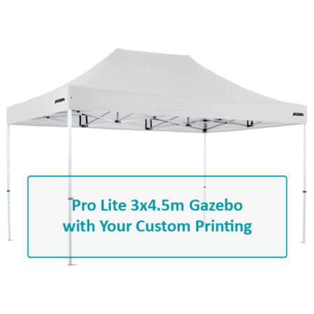 Altegra Pro Lite 3x4.5m lightweight gazebo Custom Printed canopy image - Full custom canopy printing for your brand, club, or team