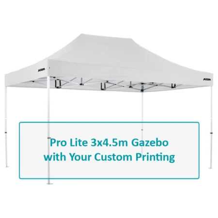 Altegra Pro Lite 3x4.5m lightweight gazebo Custom Printed canopy image - Full custom canopy printing for your brand, club, or team