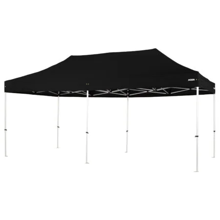 Altegra Pro Lite 3x6m marquee with black UPF50+ canopy - a lighter 3x6m event marquee.