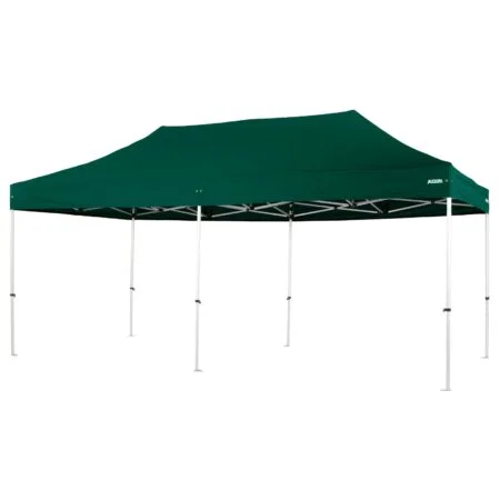 Altegra Pro Lite 3x6m marquee with green UPF50+ canopy - a lighter 3x6m event marquee.