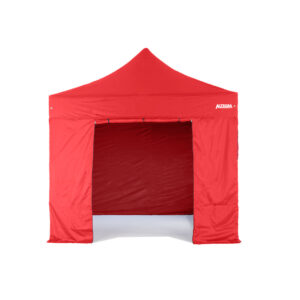 Altegra 3m Door Wall - gazebo with walls and door in red - UPF50+ sun protective gazebo walls fit seamlessly to the Altegra Elite canopy.
