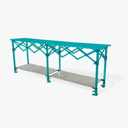 Altegra Aluminium 3m Table shelves - Store more on your 3m folding table with our added shelves, nestled neatly underneath and height adjustable.
