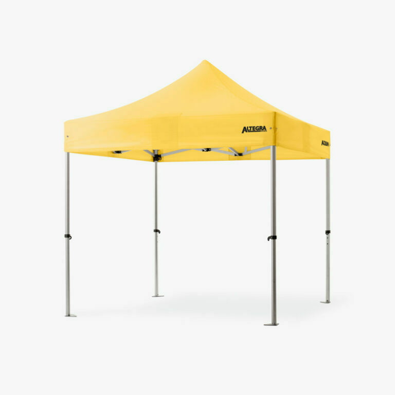 Altegra Pro Lite 3x3m gazebo in yellow. The light, commercial-grade aluminium gazebo.