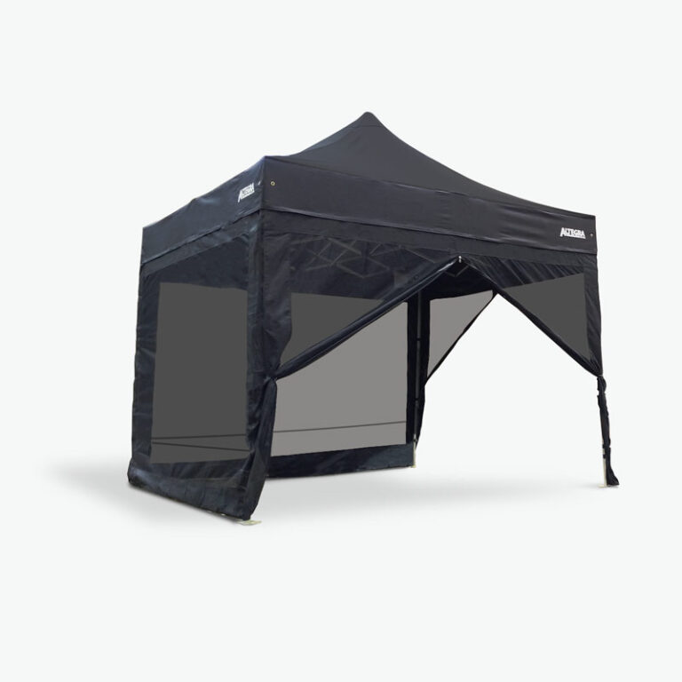Altegra 3x3m gazebo with walls image - adapt your 3x3m gazebo with sides that protect from bugs, weather, and enhance the privacy of your pop up tent.