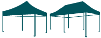 Altegra gazebos and marquees dark teal icon