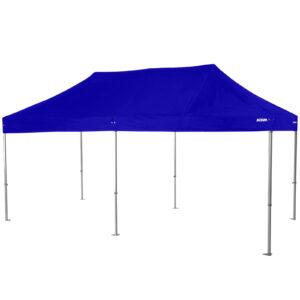 Altegra Heavy Duty 4x8m Marquee with royal blue canopy - our HUGE folding event marquee to reliably cover events of up to 50 people.