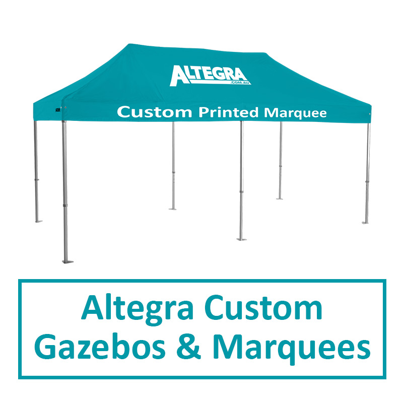 Altegra Custom Printed Gazebo and Marquee featured image - Order premium quality branded gazebos and marquees from Australia's premium custom marquee and gazebo manufacturer.