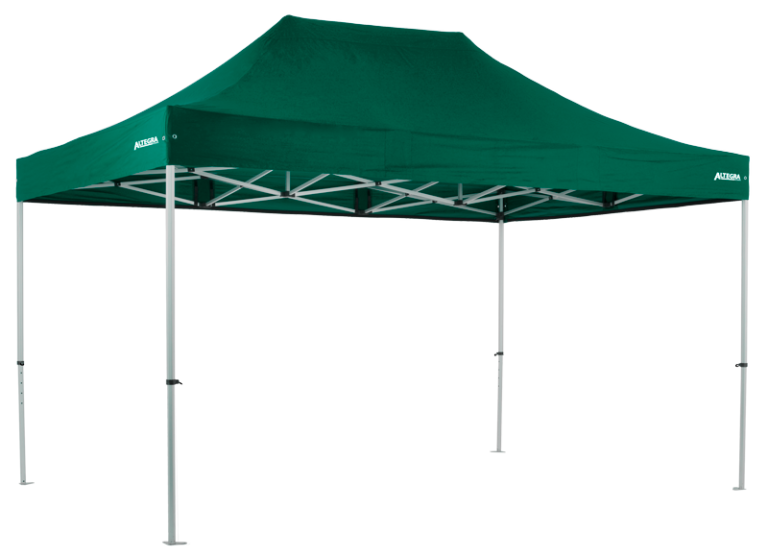 Altegra 3x4.5m Pro Lite aluminium gazebo with green UPF50+ waterproof canopy - a light commercial gazebo with the highest Australian standards for public events. Top quality Gazebos in Melbourne, shipping Australia-wide.