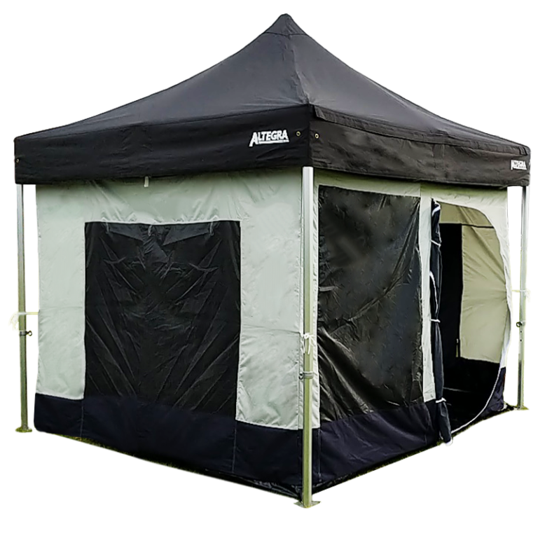 Altegra 3x3m Gazebo Inner Tent - an enclosed haven that easily attaches to most gazebos and pop up marquees. Add a PVC floor, walls, doors and windows to your pop up for protection from the elements or complete privacy.