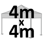 Altegra 4x4m marquee size selection icon