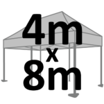 Altegra 4x8m marquee size selection icon