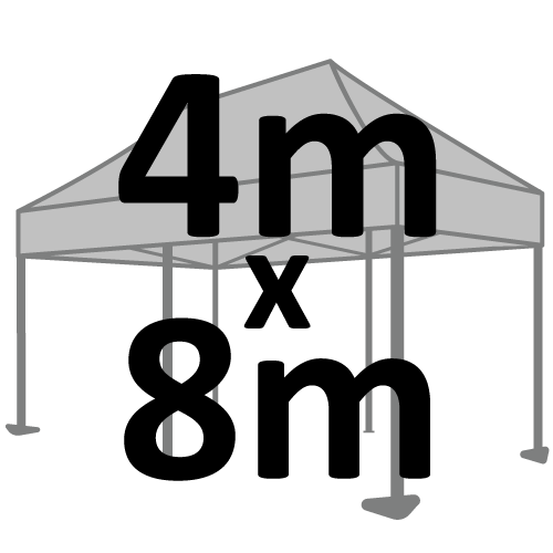 Altegra 4x8m marquee size selection icon