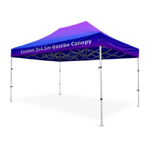 Altegra custom Pro Lite "Compact" 3x4.5m gazebo - custom print your lightweight, commercial-grade 3x4.5m gazebo with your brand and colour selection.