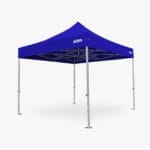 Altegra Geo42 commercial aluminium 3x3 gazebo with royal blue waterproof canopy