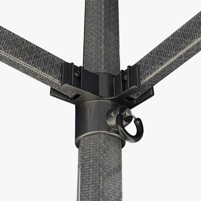 Altegra GRP Super Duty composite marquee frame cast aluminium corner joint and ring pull - extreme integrity from uncompromising quality and strength.