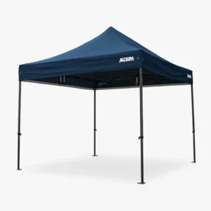 Altegra GRP Pro Lite 3x3m composite folding marquee in navy blue - comprising a 400% stronger frame than aluminium and a lighter approach than our steadfast Super Duty range, the revolutionary GRP frame leads in strength, safety, and mobility. Topped with a 100% waterproof, UVE 99% Most Effective canopy for protection from the rain and 99% of harmful UV light from the sun.